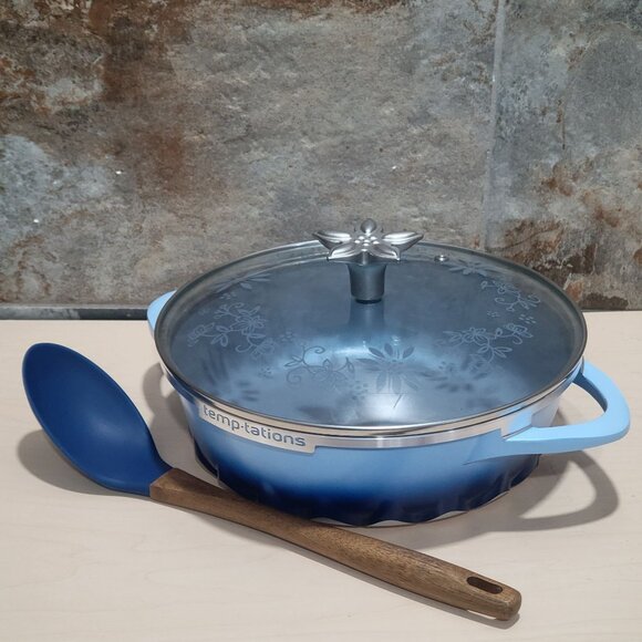 Temptations by Tora Brasier Lid Non Stick Aluminum Serving Spoon - Picture 11 of 12